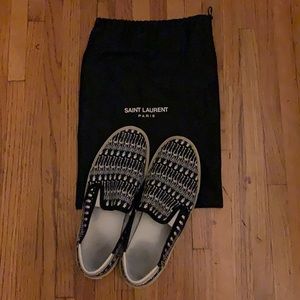 Saint Laurent Skeleton Slip-ons
